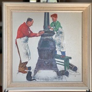 Norman Rockwell A helping hand/the coal seasons coming Limited Edition 488/2500